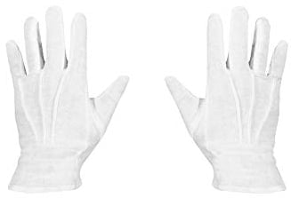 Marco Porta Nikolaus Handschuhe weiß Baumwolle