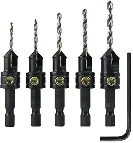 Snappy Quick-Change 5-Pc. Countersink Drill Bit Set by Snappy Tools
