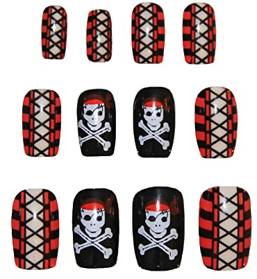 Bristol Novelty MU031 Buccaneer Beauty-Nägel, Unisex-Erwachsene, Einheitsgröße