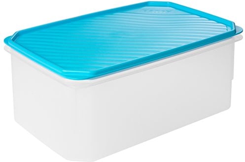 Tatay Fiambrera de Alimentos, Hermética, 4.7L de Capacidad, Tapa Flexible a Presión, Libre de BPA, Apto Microondas y Lavavajillas, Color Azul, Medidas: 28.5 x 18.5 x 12.2 cm