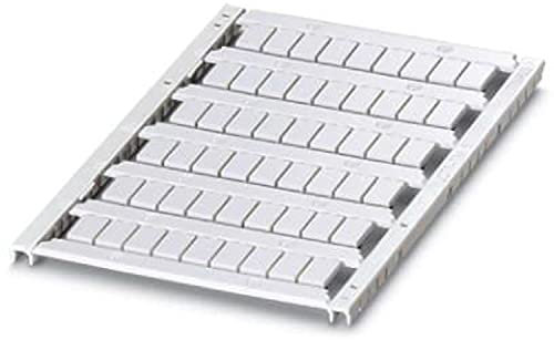 PHOENIX CONTACT UCT5-TM 6 UniCard-Materialien für Thermotransferdrucker, 54-teilig, 10mm Länge, Weiß, 10 Stück