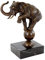 Bronze Tierskulptur - Elefant auf Kugel - signiert Rembrandt Bugatti - Bronzefigur - Elefant Skulptur