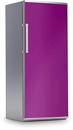 Kühlschrank Folie I Dekofolie für Kühlschranktür - Sticker Folie selbstklebend I Dekoration Küche - Farbe: Flieder Dark