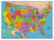 United States of America Map 1000 Piece Jigsaw Puzzle Highways Rivers State Capitals