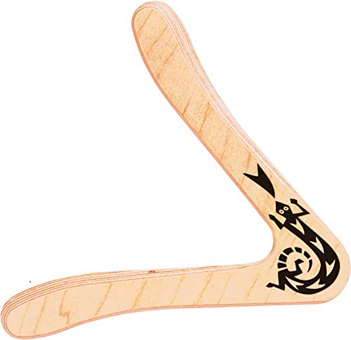 GÜNTHER FLUGSPIELE 1378 - Boomerang Sirius, ca. 25 cm, Bumerang mit klassischer Form, für Kinder ab 12 Jahren, aus finnischem Flugzeugsperrholz