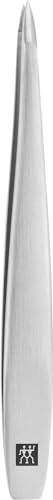 ZWILLING Pinzas puntiagudas (eliminación de astillas, pelos encarnados o finos, puntas rugosas y calibradas), Premium, plata, 90 mm