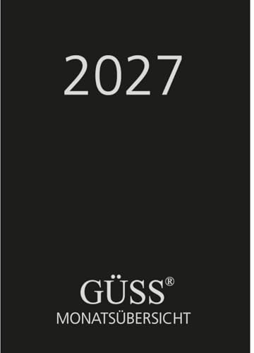 GÜSS® Taschenkalender Nr. 10, 1 Monat 2 Seiten9x15 cm: Monatsübericht DIN A6 für die Tasche, 1 Monat = 2 Seiten, PVC-Wechselhülle