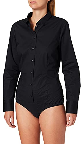 Seidensticker Damen Bluse - Hemdbluse - Bodybluse - Bügelfrei - Slim Fit - Langarm - Uni - Stretch