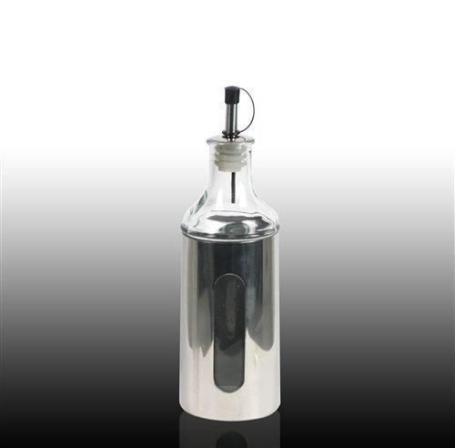 Signes Grimalt - Vinagrera 22 cm Metal y Cristal 53556SG