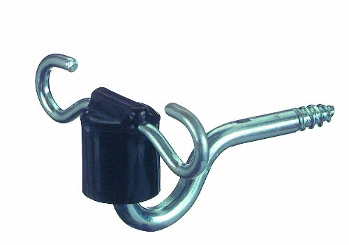 Weidezaun Isolator Torgriffisolator Nylon mit 2 Einhängeösen 7mm Stütze schwarz (10er Pack)