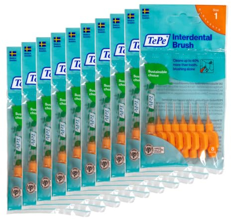 TePe 0.45 mm Size 1 Original Interdental Brush - Pack of 8