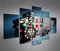 islandburner Bild Bilder auf Leinwand Aces Poker Casino Spielhalle Kartenspiel MF XXL Poster Leinwandbild Wandbild Dekoartikel Wohnzimmer Marke