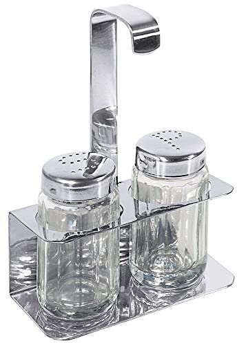 Contacto Edelstahl Menage Salz/Pfeffer