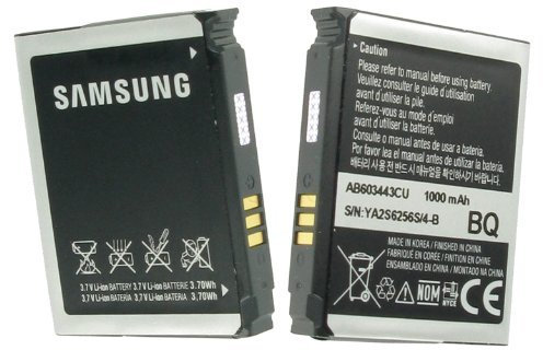 SAMSUNG AB603443CU - Batería de ion de litio (1000 mAh, 3,7 V)