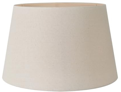 Slubby Hopsack Lamp Shade | Modern Shades for Table Lamps and Floor Lamps | Natural Cream Lampshade for Standard Lamps (Tapered, 50 cm Diameter)