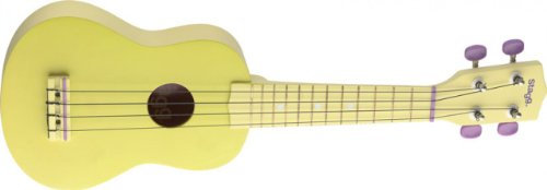Stagg US Soprano Ukulele with Black Nylon Gig Bag - Lemon Yellow