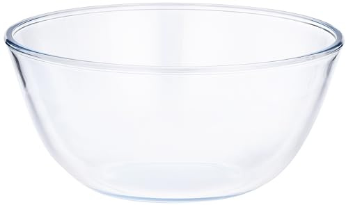 Borosil Glass Mixing & Serving Bowl, Oven & Microwave Safe Bowl, 3.5 L, Borosilicate Glass, Clear
