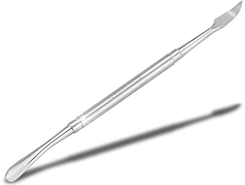 Edelstahl Nagelhautschieber Pusher Nagelreiniger, 12cm, Rostfrei, Profi-Ausführung