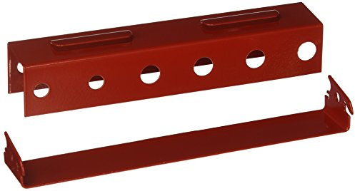 Wall Control ASM-SD-008 R Pegboard Screwdriver Holder Bracket - Slotted Metal Pegboard Accessory, Red