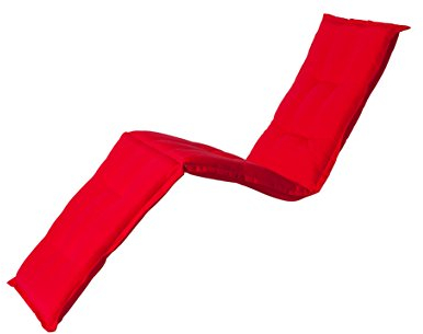 Madison 7LIGSB220 Auflage Panama für Liege, 75% Baumwolle 25% Polyester, 200 x 65 x 8 cm, rot