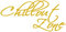 Samunshi® Wandtattoo 'Chillout Zone' geschwungen 30 x 14,2cm goldmetalleffekt