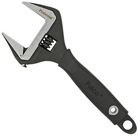 Proferred Plumbing Adjustable Wrench, Black Phosphate Finish, 4 Available Size Options 6-inch, 8-inch, 10-inch, 12-inch - T08001