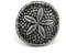 Hampton Nautical Handarbeit Maritimes Dekor Gusseisen Sand Dollar Serviette Ring, Silber, 10,16 cm