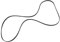 Genuine Beko Washing Machine Drive Belt for DCU6130W, DP8045CW & TKF8451 (2962470100) by Beko