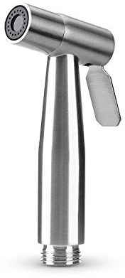 Douchette WC-ELINKUME Douchette Toilette WC en Acier Inoxydable,Interface G1/2 Standard,Économies d'eau Pulvérisateur de Bidet pour le Nettoyage des Toilettes et le Bain des Animaux Domestiques
