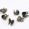 Bacabella 11083 Kalotten Verbinder 3,5mm x 4mm für 1-1,5mm Kugelkette Bronze (50 Stück)