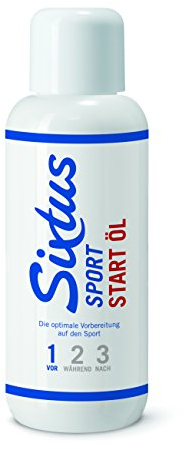 Sixtus Sport Start Öl wärmt die Muskulatur für die Aufwärmphase, 100 ml