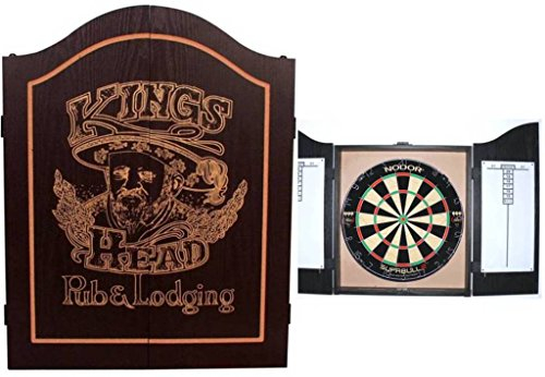 Empire®™ Cabinet Kings Head schwarz inkl. WINMAU Sisal Board Dartset