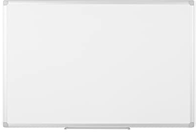 Bi-Office Earth - Umweltfreundliches Whiteboard, mit Aluminiumrahmen und Stifteablage, Magnettafel, Emaillierte Premiumoberfläche, 60 x 45 cm