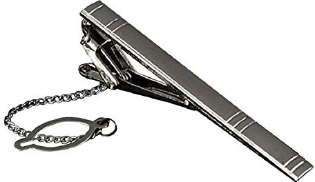 Bodhi2000 Pince à cravate, barre de broches, pour homme, en métal argenté simple - - Taille Unique