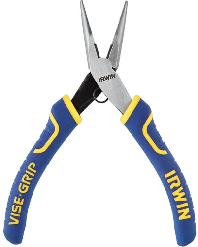IRWIN Tools Vise-Grip Pliers, Long Nose with Spring and Cutter, 5-1/4-Inch (2078905)