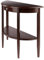 Winsome Wood Half Moon 1 Schublade Hall Tisch, nussbaum antik