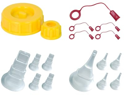 FastCap Fastedge Glu-Bot Tip Kit - 16 Ounce Capacity, Replacement Lid, Ring, Blade & Yorker Tips, Caps Included - Original Version - 98229