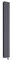 Milano Aruba 1000W Anthracite Vertical Double Oval Panel Electric Radiator - 1600mm x 236mm
