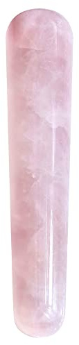 Jovivi Natural Rose Quartz Massage Wand Gua Sha Scraping Massage Tool