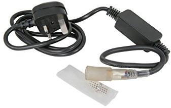 Lyyt 1,5 m LED Lichtschlauch 3-pol Power Kabel mit Heat-Shrink Kabelmantel und Pin Steckverbinder