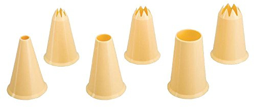 Ibili 768300 Jeu 6 Douilles Plastique, Plastique, Blanc, 8.5 x 3.3 x 18.5 cm