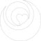 WANDTATTOO/Wandsticker weiß w366 Herzen Herzchen Wandauskleber, 120x120 cm