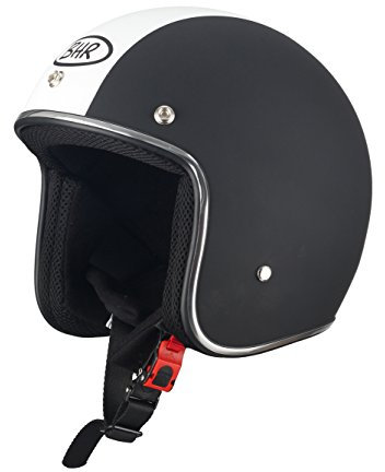 BHR Demi-Jet Modell 711 Helm 61 schwarz/weiß