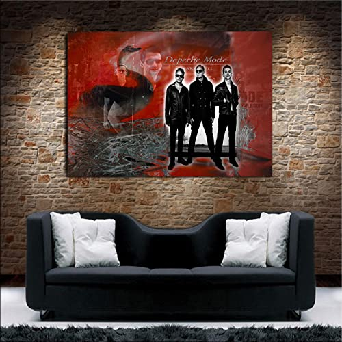 Julia-Art Leinwandbilder - Depeche Mode Bild 1 teilig - 100 mal 70 cm Leinwand auf Rahmen - sofort aufhängbar Wandbild XXL - Kunstdrucke QN05-5