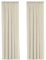 H.Versailtex Blackout Curtains Super Soft Window Treatment Thermal Insulated Pleat Blackout Curtains for Living Room/Bedroom, 90 Width x 90 Drop, 2 Panels, Beige (with Two Matching Tiebacks)