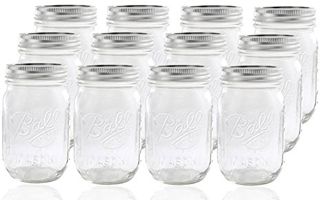 Ball Mason, 12 Pack, Clear
