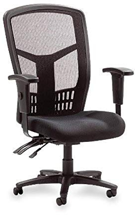 Lorell Executive high-Back Chair, Mesh Fabric, 28 – 1/2 X28 – 1/2x45, BK