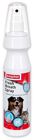 Beaphar | Fresh Breath Anti-Plaque Spray | Dental Care for Dogs & Cats | Helps Prevent Bad Breath |Combats Plaque & Tartar | 150ml