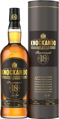 Knockando 18 Jahre | Single Malt Scotch Whisky | handgefertigt aus der Speyside | 43% vol | 700ml Einzelflasche |