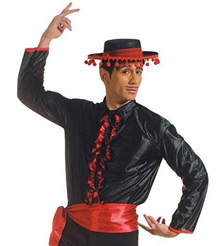 NET TOYS Spanier Flamenco Hut Spanien Faschingshut spanische Kopfbedeckung Karnevalshut Fasching Karneval Kostüm Zubehör